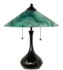 21" High Metro Mente Swirl Glass Table Lamp