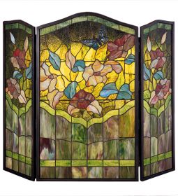 40"W X 34"H Butterfly Fireplace Screen