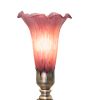 12" High Lavender Tiffany Pond Lily Cherub Mini Lamp