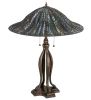 31"H Tiffany Lotus Leaf Table Lamp