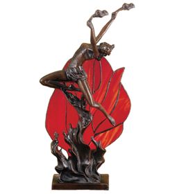 17.5"H Flame Dancer Accent Lamp
