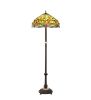 62" High Tiffany Hanginghead Dragonfly Floor Lamp