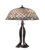 30" High Tiffany Fishscale Table Lamp