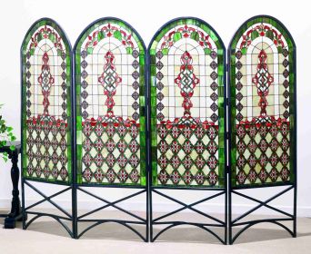 Quatrefoil Classical Room Divider - 80"W x 58"H