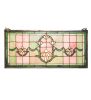 24" Wide X 11" High Tulips Transom Stained Glass Window