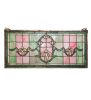 24" Wide X 11" High Tulips Transom Stained Glass Window