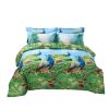 Duvet Cover Set, King Size Pictorial Bedding, Dolce Mela - Peafowl