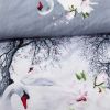 Mute Swan by Dolce Mela, Duvet Cover Set, Queen size Pictorial Bedding