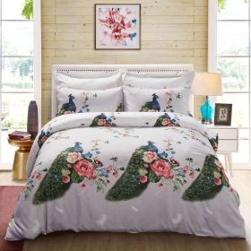 Dolce Mela - Peacock, Duvet Cover Set, Queen size Floral Bedding