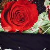 Duvet Cover Set, King Size Floral Bedding, Dolce Mela - Night Roses