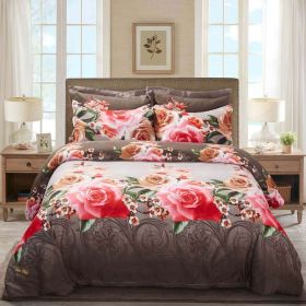 Dolce Mela - Rose Medley, Duvet Cover Set, Queen size Floral Bedding