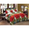 Duvet Cover Set, King Size Floral Bedding, Dolce Mela - Romeo