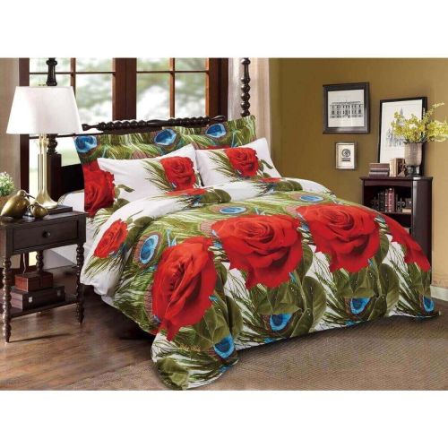 Duvet Cover Set, King Size Floral Bedding, Dolce Mela - Romeo
