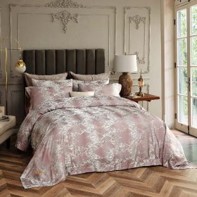 Dolce Mela Hollywood, Duvet Cover Set, Luxury Jacquard Bedding, 6 pc Queen