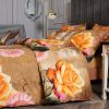 Dolce Mela Eden, Duvet Cover Set, Luxury Floral Bedding, 6 pc Queen