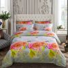 Queen Size Duvet Cover Set, 6 Piece Luxury Floral Bedding, Dolce Mela  Innocence