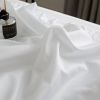 Duvet Cover Set Ruffled Bedding 100% Cotton - White 4 pc Twin