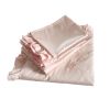 Duvet Cover Set Ruffled Bedding 100% Cotton - Pink 4 pc Twin