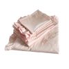 King Size 6 piece Duvet Cover Set Ruffled Bedding 100% Cotton