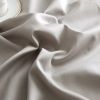 Duvet Cover Set Ruffled Bedding 100% Cotton, Grey - 4 pc Twin