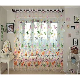 Brazilian Butterflies - Sheer Curtain Panel, 60x100
