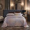 Perugia by Dolce Mela - 6 Pieces Luxury Jacquard Queen Size Duvet Cover Set