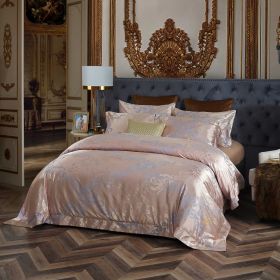 Queen Size Duvet Cover Set Jacquard Top & 100% Cotton Inside