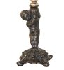 12" High Lavender Tiffany Pond Lily Cherub Mini Lamp