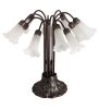 22"H White Pond Lily 10 LT Table Lamp