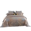 Elegant Queen Size Duvet Cover Set Jacquard Top & 100% Cotton Inside