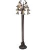 63 High Stained Glass Pond Lily 12 Light Floor Lamp
