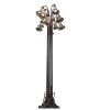 63 High Stained Glass Pond Lily 12 Light Floor Lamp