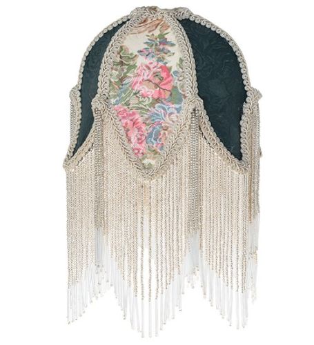 7" Wide Tulip W/Fringe Fabric Shade