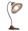 18" High Tiffany Jeweled Peacock Desk Lamp