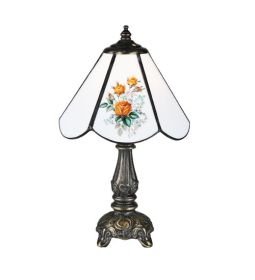 11.5"H Rose Bouquet Mini Lamp