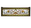 33W X 10H Fairytale Transom Stained Glass Window