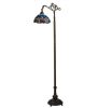 60.5"H Tiffany Hanginghead Dragonfly Bridge Arm Floor Lamp
