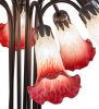 22"H Pink/White Pond Lily 10 LT Table Lamp