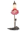 16 High Pink/White Tiffany Pond Lily Accent Lamp
