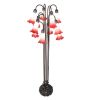 63" High Pink Tiffany Pond Lily 12 Light Floor Lamp