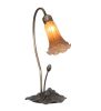 16 High Amber Tiffany Pond Lily Accent Lamp