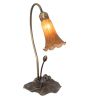 16 High Amber Tiffany Pond Lily Accent Lamp