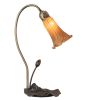 16 High Amber Tiffany Pond Lily Accent Lamp