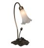 16 High White Tiffany Pond Lily Accent Lamp