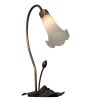 16 High White Tiffany Pond Lily Accent Lamp