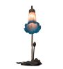 16" High Pink/Blue Tiffany Pond Lily Accent Lamp