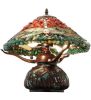 16.5"H Dragonfly Polished Agata Table Lamp