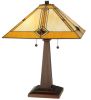 22"H Diamond Mission Table Lamp