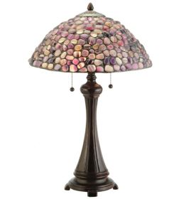 25"H Agata Purple Table Lamp