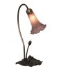 16 High Lavender Tiffany Pond Lily Accent Lamp
